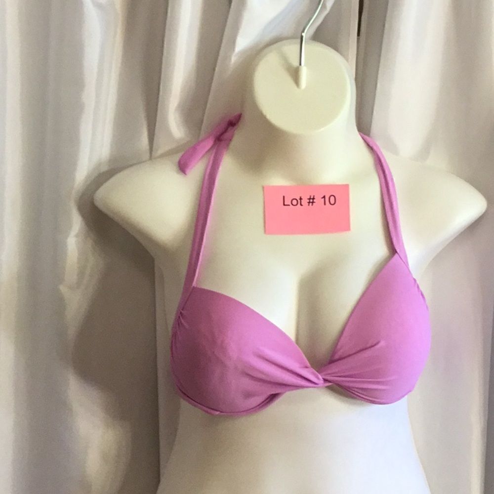 Push up bikini top in pink size extra large - Picture 2 of 6